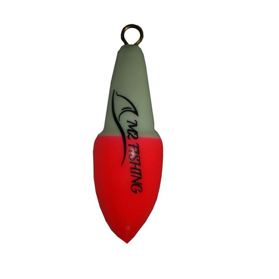 M2 Fishing Surf Top Bicolore Bianco-Rosso