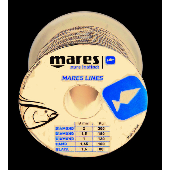 Mares Line Black 1,6mm 50 Meter