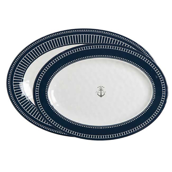 Assiettes ovales Marine Business Sailor Soul