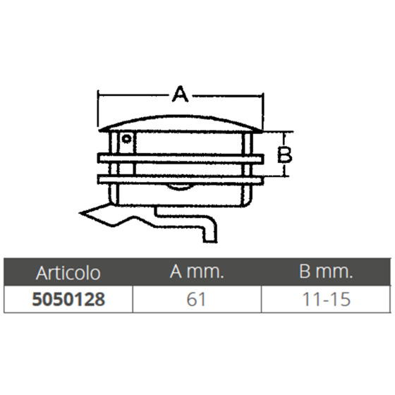 Marine Town Alzapagliolo In Nylon Ø Mm.61