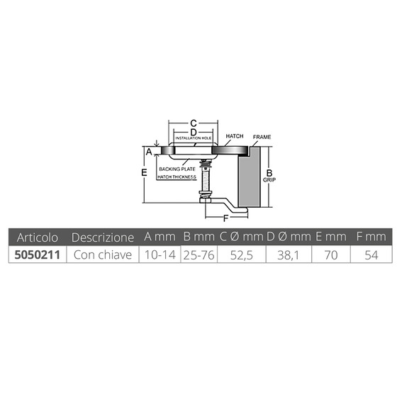 Marine Town Alzapagliolo Inox 316 Ø Mm.52,5