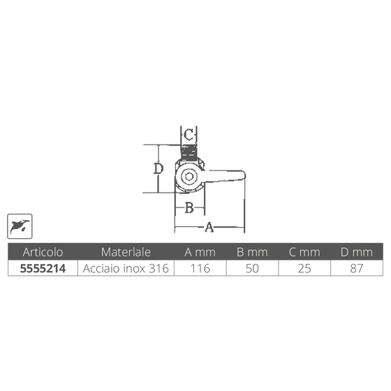 Marine Town Stainless Steel Swivel Base