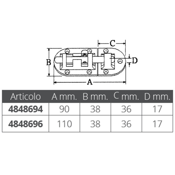 Marine Town Aisi 316 Door Bolt