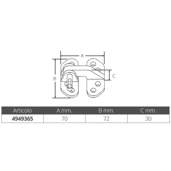 Marine Town Cerniera Mm.70x72