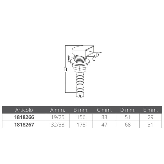 Drain de mer en PVC Marine Town