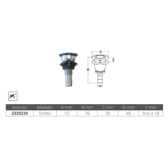 Marine Town Stainless Steel-nylon Tank S Vent