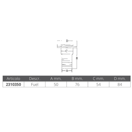 Marine Town Deck Filler With Bolts