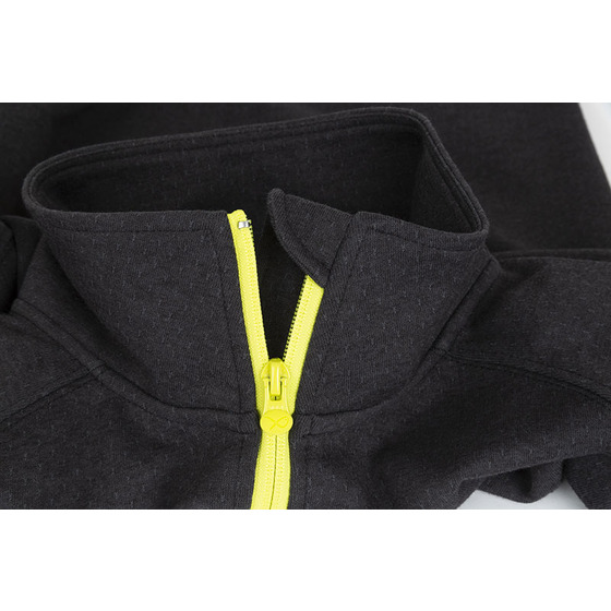 Matrix Minimal Black Marl 1/4 Zip Sweater