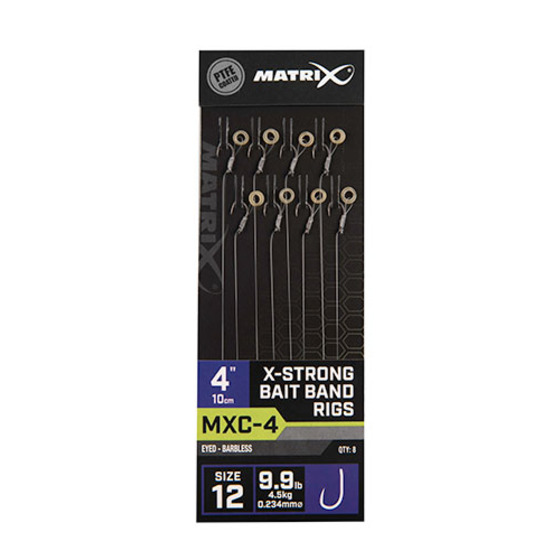 Matrix Mxc-4 X-strong Bait Band Rigs 10cm/4ins
