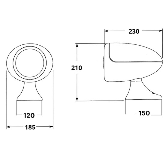 Projecteur à commande électrique Matromarine