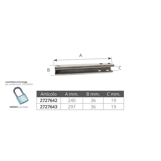 Antivol Mavimare en acier inoxydable