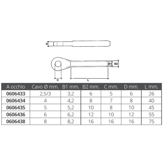 Mavimare Swage Eye Terminal