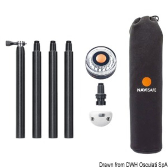 Navisafe Kit Fissaggio + Asta + Luce 360°