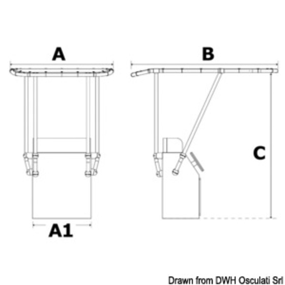 Oceansouth T-top Professionale In Alluminio Heavy Duty