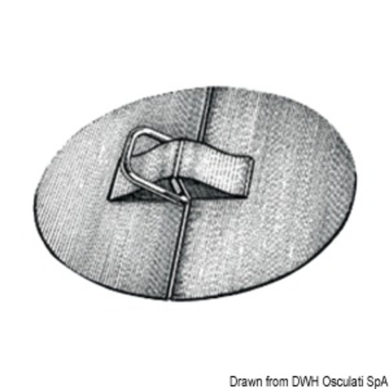 Osculati Stainless Steel D Rings With Epdm Support