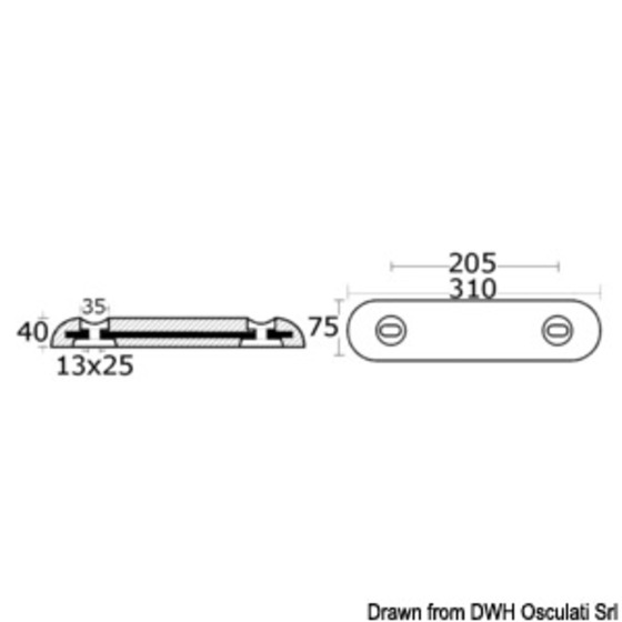 Osculati Bolting Anode