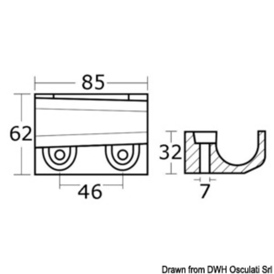 Osculati Anode For 40/50 Hp 4-stroke Outboard Engines