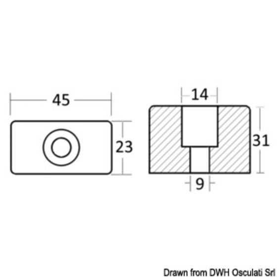 Osculati Anode For Outboard Engines