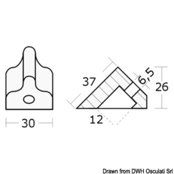 Osculati Anode For 4 - 8 Hp Outboard Engines