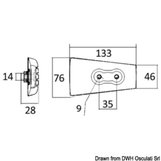 Geküsste Anode von Volvo Penta Serie Dp