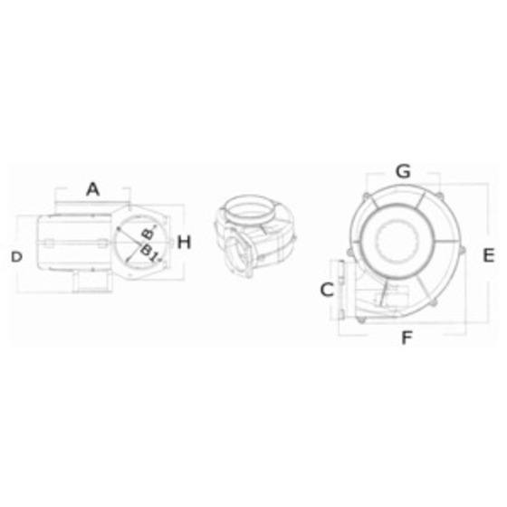 Osculati Centrifugal Electric Blower For Bulkhead Mountingrina Type-approved