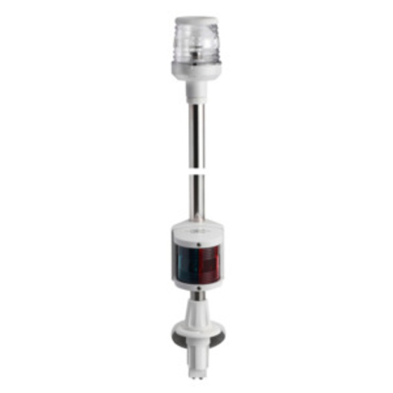 Osculati Classic Pole With Combined Lightsmade Of Stainless Steel