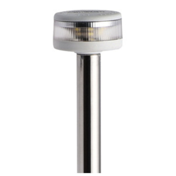 Osculati Pole Light With Evoled 360° Light - Pull-out Version With Nylon/polished Stainless Steel Base