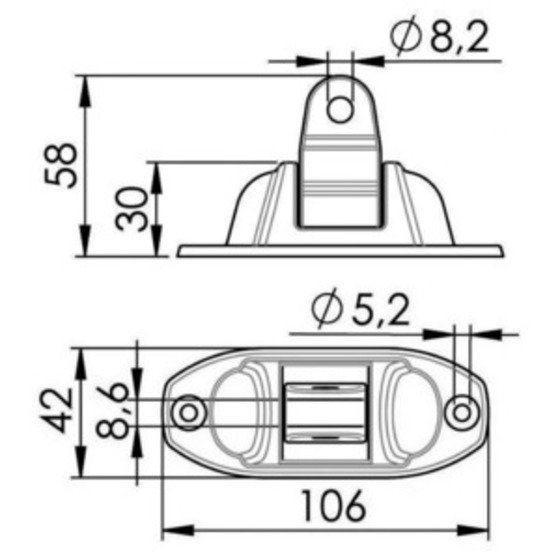 Osculati 180° Articulated Joint For Bimini Tops