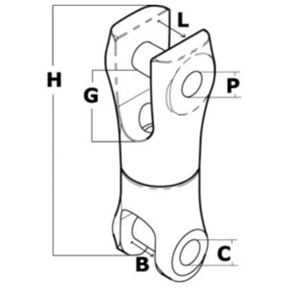 Osculati Anchor Maxi Swivelling Connector