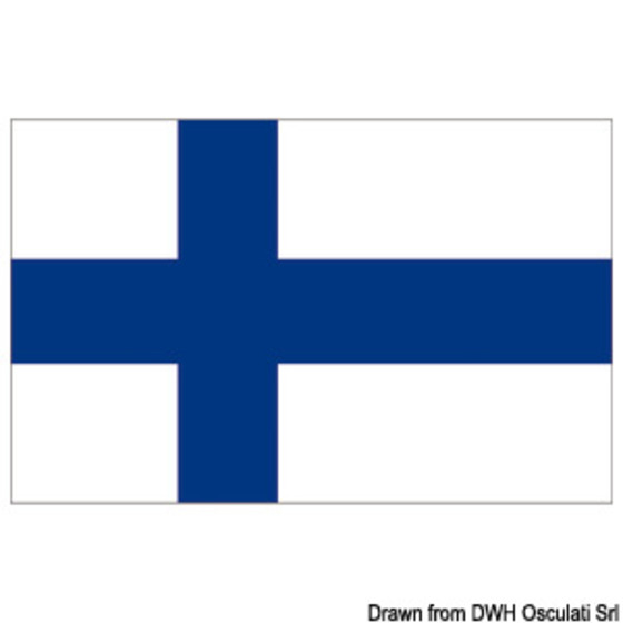 Drapeau embrassé - Finlande