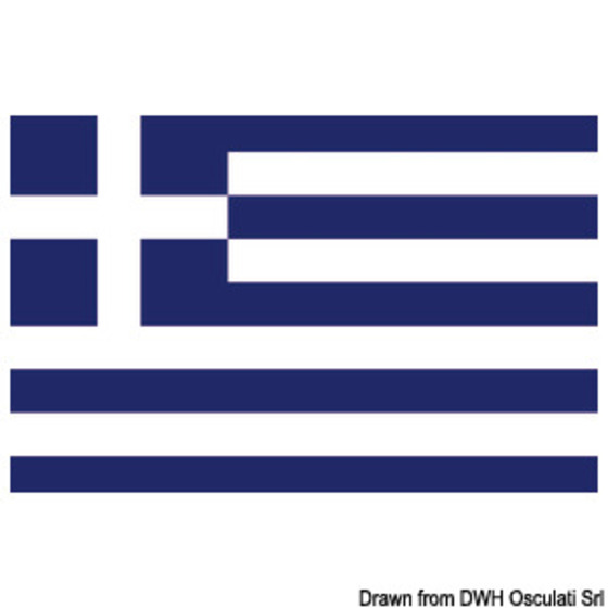 Drapeau embrassé - Grèce