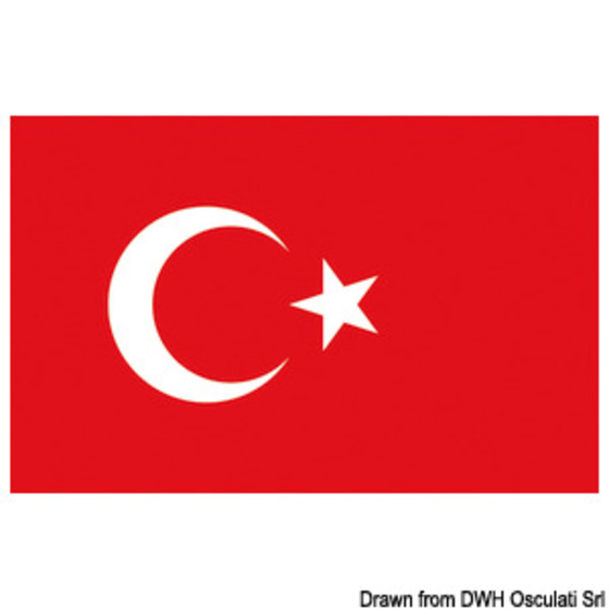 Drapeau embrassé - Turquie