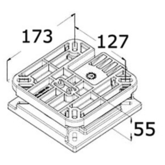 Osculati Rotating And Removable Base