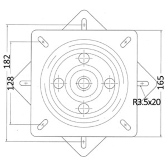 Osculati Friction Rotating Base For Seats