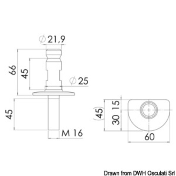 Base Ovale Ronde Osculati pour Bougeoir