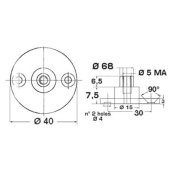 Base Osculati avec épingle