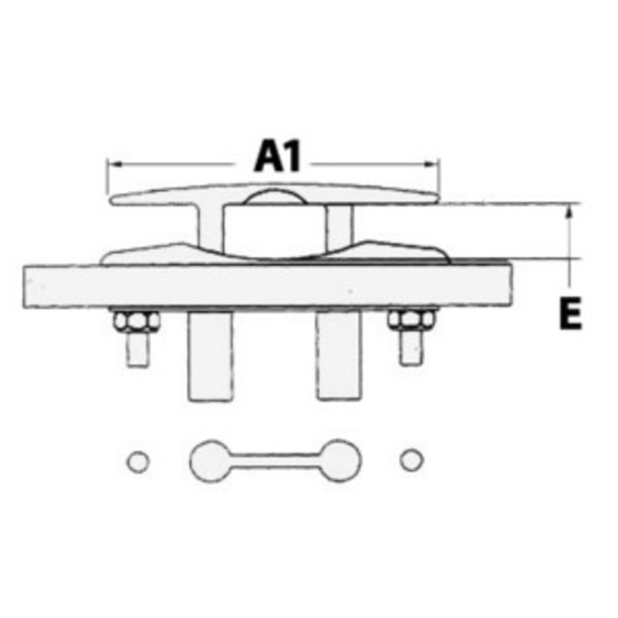 Taquet rétractable microfusé Osculati