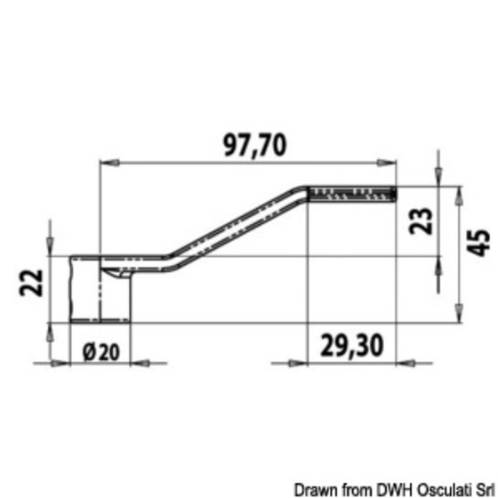 Osculati Ersatznocken/Hebel für Bodenheber