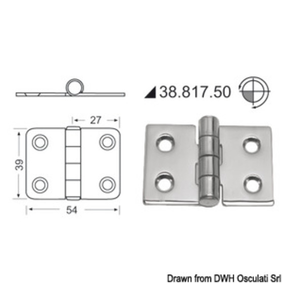 Bisagra Besada 2 Mm