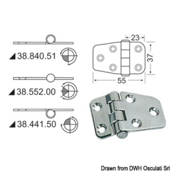 Bisagra Besada 2 Mm