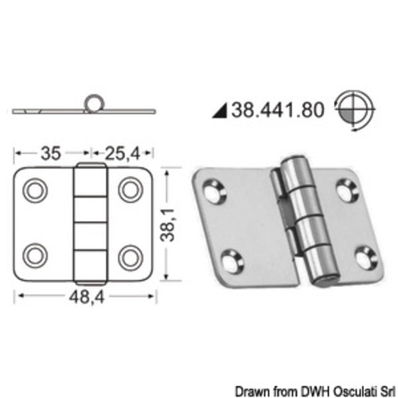 Bisagra Besada 2 Mm