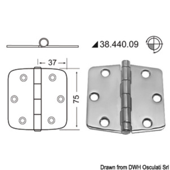 Bisagra Besada 2 Mm