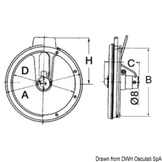 Osculati Eiwa Pivoting Clear Viewer