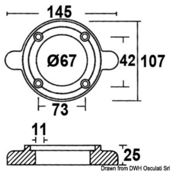 Collier Osculati Pour Sail-drive