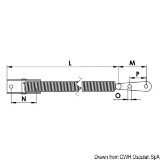 Osculati Spring Hatch Stay