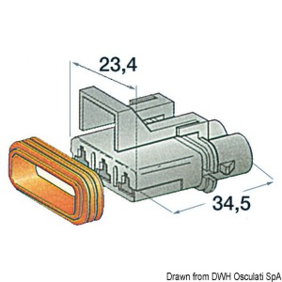 Osculati Watertight Connectors Made Of Plastic