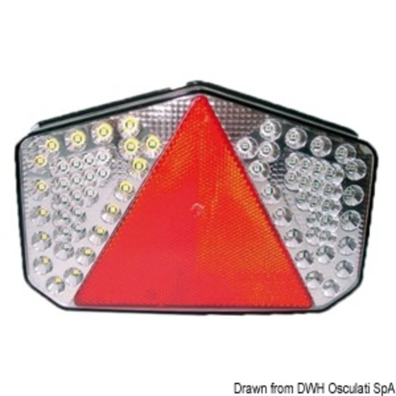 Osculati Rear Led Light With Triangular Reflector