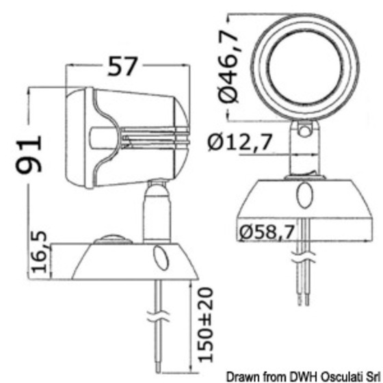 Osculati Led Spotlight