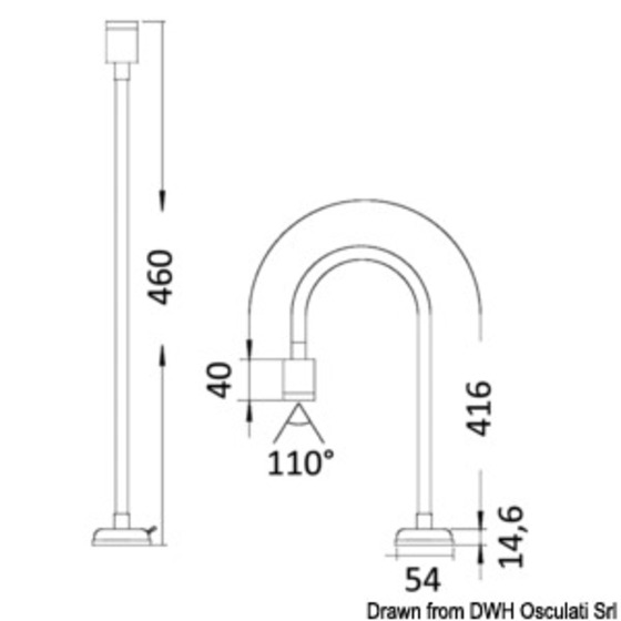 Osculati Articulated Led Light For Bedhead And Chart Table