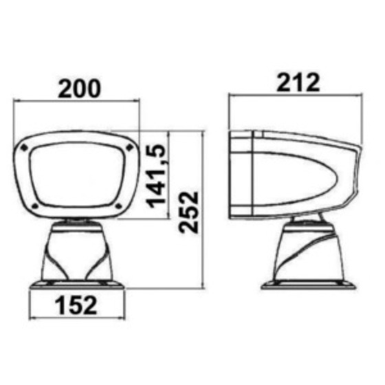 Osculati Classic Electric Exterior Spotlight